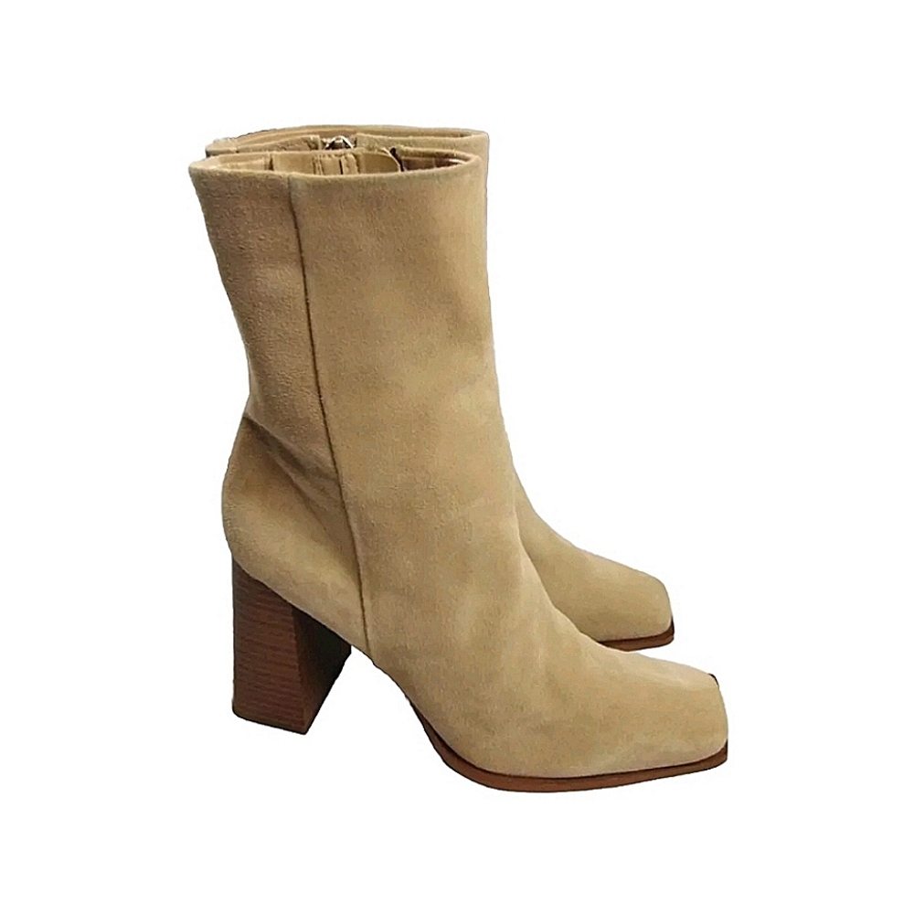 Sam Edelman Ivette square toe, square heel leather booties size 9